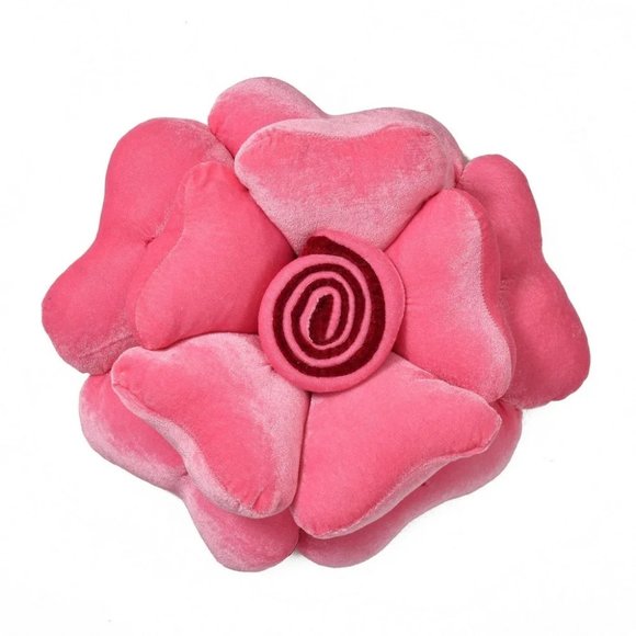 Rose petal shaped cushion, set of 2, pink - Picture 2 of 5